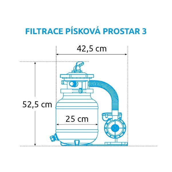 Filtrazione a sabbia ProStar 3 - 3,8 m3/h - Marimex-image-1