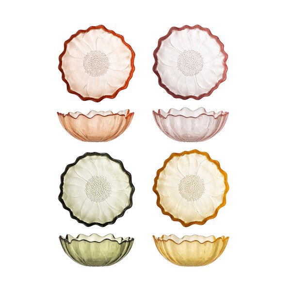 Ciotoline in set per il gelato in vetro 4 pz 120 ml Kana – Bloomingville