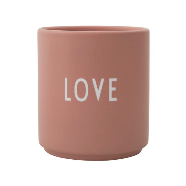 Tazza in porcellana rosa e beige 300 ml Mom - Design Letters-image-2