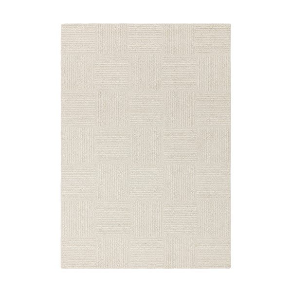 Tappeto in lana avorio tessuto a mano 120x170 cm Zennith Grid - Asiatic Carpets