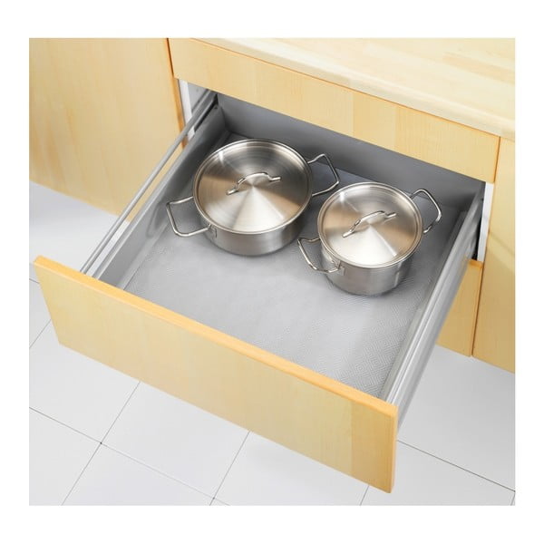 Tappetino antiscivolo grigio per cassetti 500, 150 x 50 cm - Wenko-image-1