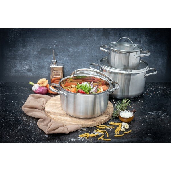 Set di pentole in acciaio inox 9 pezzi Horizon - ELO-image-4