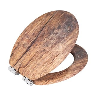 Sedile per WC con chiusura automatica 37 x 43 cm Rustic - Wenko