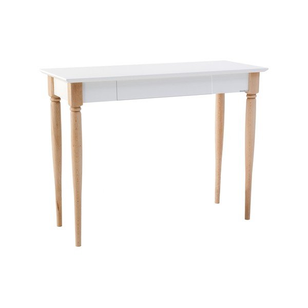 Tavolo da lavoro bianco Mamo, larghezza 105 cm - Ragaba