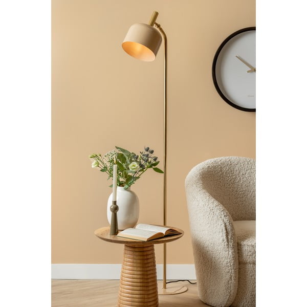 Lampada da terra marrone chiaro con paralume in metallo (altezza 164 cm) Smart - Leitmotiv-image-1