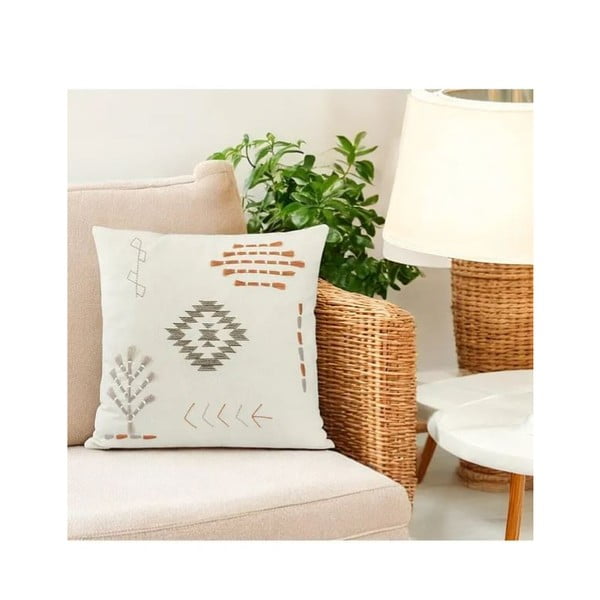 Federa decorativa in misto cotone 45x45 cm – Mila Home-image-2