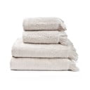 Set di 2 asciugamani panna e 2 asciugamani da bagno in 100% cotone, 50 x 90 + 70 x 140 cm. - Bonami Selection