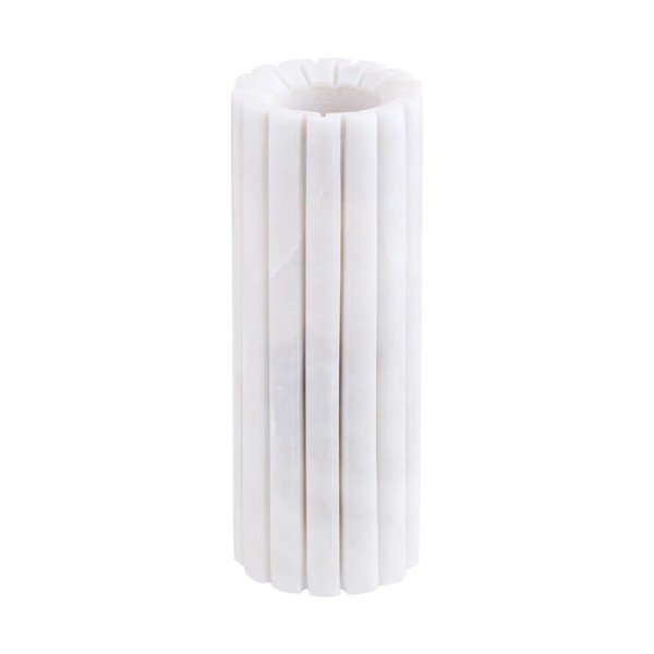 Vaso bianco in marmo (altezza totale 20 cm) Savio – Premier Housewares