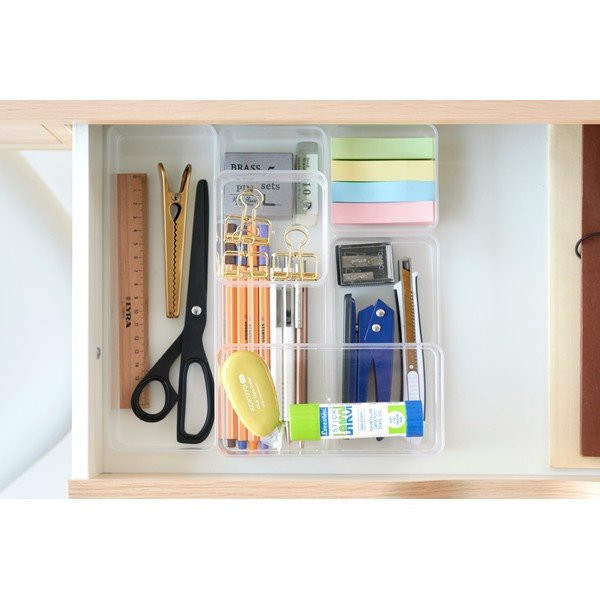 Organizer per cassetti in plastica in set da 2 Tower - YAMAZAKI-image-4