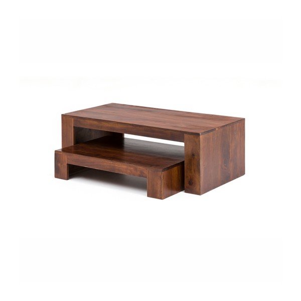 Set di 2 tavoli TV in legno di acacia Jasper - WOOX LIVING-image-2