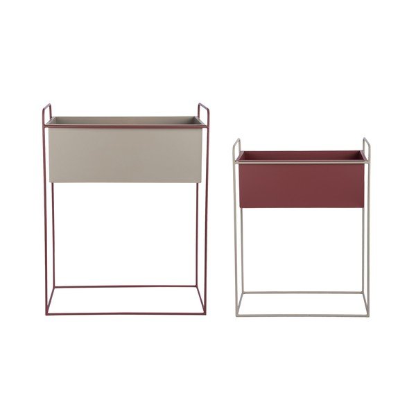 Set di supporti per fiori in metallo 2 pz (altezza totale 65 cm) Reina – PT LIVING-image-3