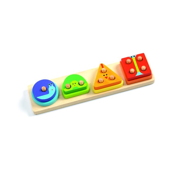 Puzzle in legno per bambini su base Quatro - Djeco