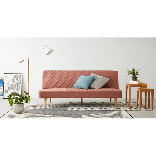 Divano letto rosa Claudia - Bonami Essentials-image-1