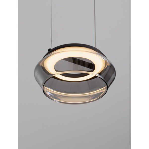 Lampadario LED nero opaco in vetro ø 14 cm Jailyn – Nova Luce-image-1