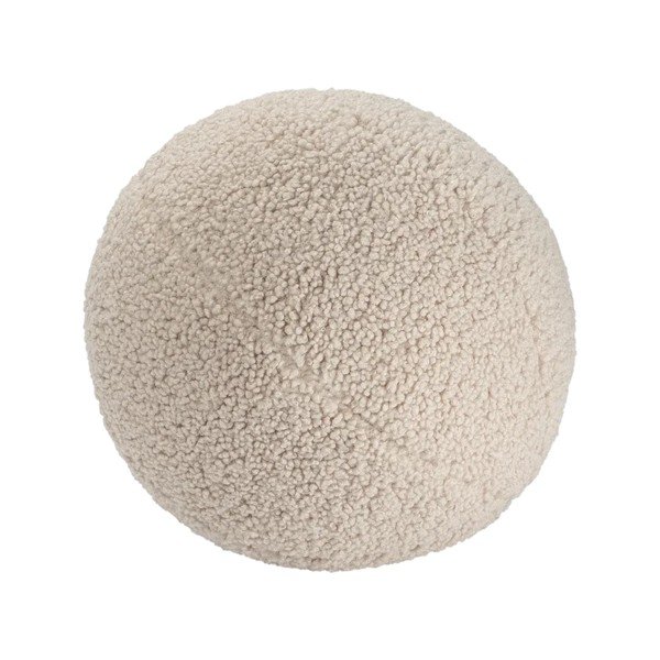 Cuscino per divano da bambini marrone chiaro con rivestimento in bouclé Ball – Wigiwama