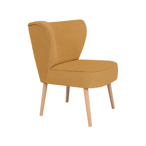 Žluté křeslo Cosmopolitan design Matteo