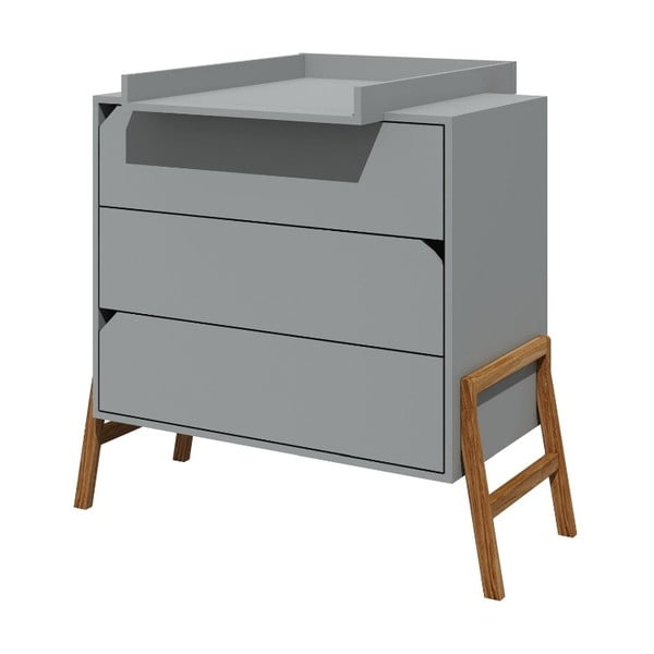 Cassettiera grigia a 3 cassetti Lotta - BELLAMY-image-1