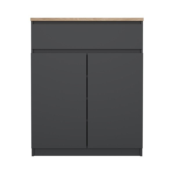 Credenza grigio scuro 80x100x40 cm Naia – Tvilum-image-3