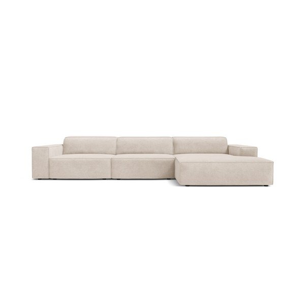 Divano angolare componibile color crema (con penisola a destra/con chaise lounge) Jodie – Micadoni -image-1