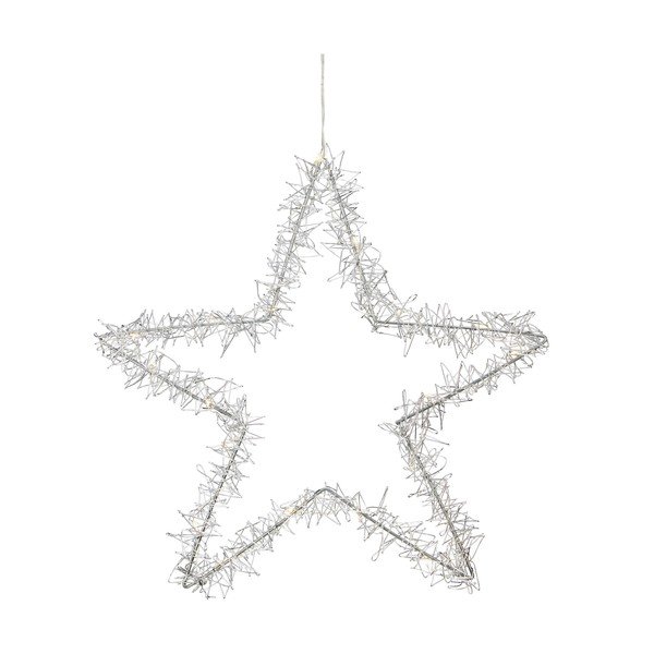 Decorazione luminosa per esterni con motivo natalizio in argento ø 46 cm Tangle - Markslöjd