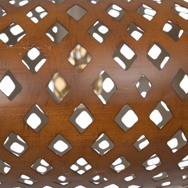 Lampadario color oro con paralume in metallo ø 56 cm - Ixia-image-3