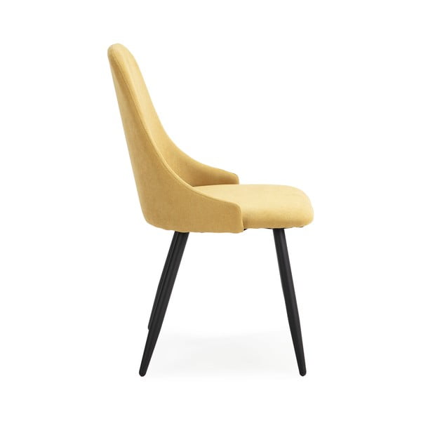 Sedie da pranzo gialle in set di 4 Mani - Marckeric-image-3