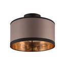 Apparecchio da soffitto nero-marrone ø 30 cm Davos - Reality