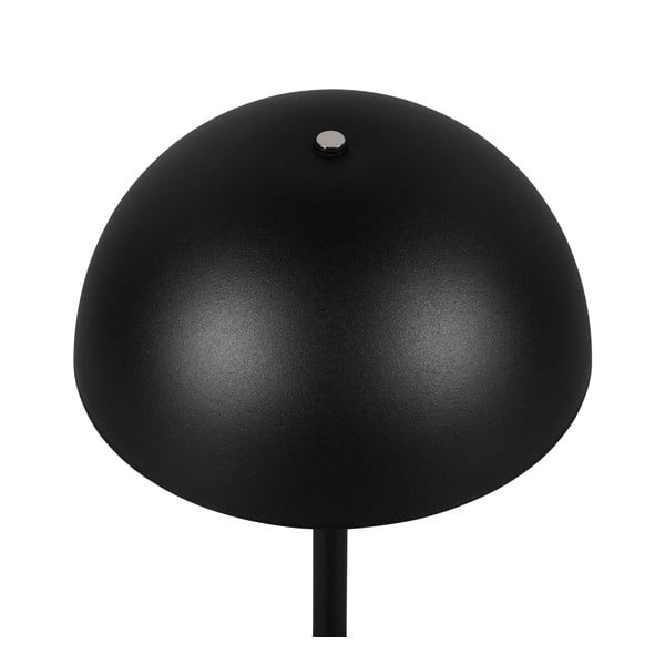 Lampada da tavolo LED nera opaca con paralume in metallo (altezza totale 21 cm) Munoz – Trio-image-3