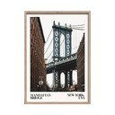 Dipinto stampato con cornice inclusa 50x70 cm NY Bridge – Styler