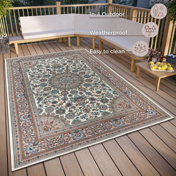 Tappeto per esterni marrone chiaro 80x165 cm Kadi - Hanse Home-image-4