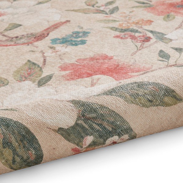 Tappeto beige lavabile 122x170 cm Pipa Floral – Catherine Lansfield-image-3
