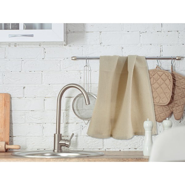 Asciugamani in cotone in set da 3 40x60 cm Wafle - B.E.S.-image-1