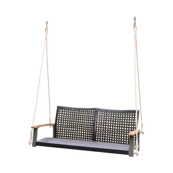 Dondolo sospeso da giardino marrone Cuneo - Garden Pleasure-image-2