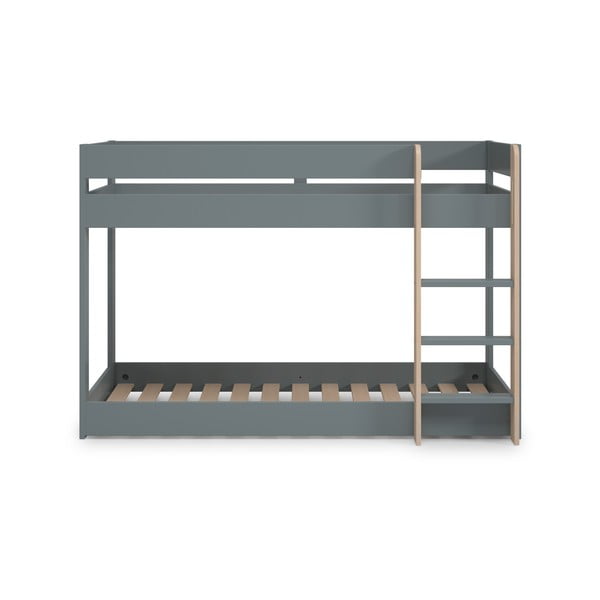 Letto da bambini a castello verde polveroso con rete inclusa 90x190 cm Angel – Marckeric