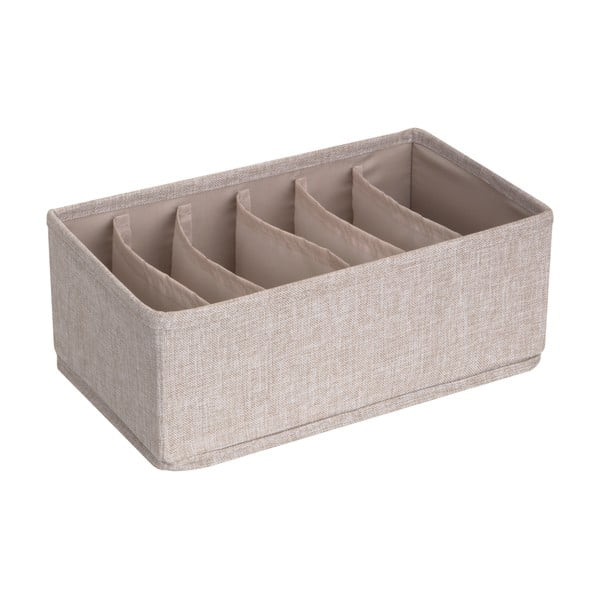 Organizzatore per cassetti beige con scomparti Cassetto, 16,5 x 11 cm - Bigso Box of Sweden-image-4