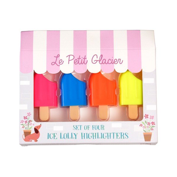 Set di 4 evidenziatori Ice Lolly - Rex London-image-4