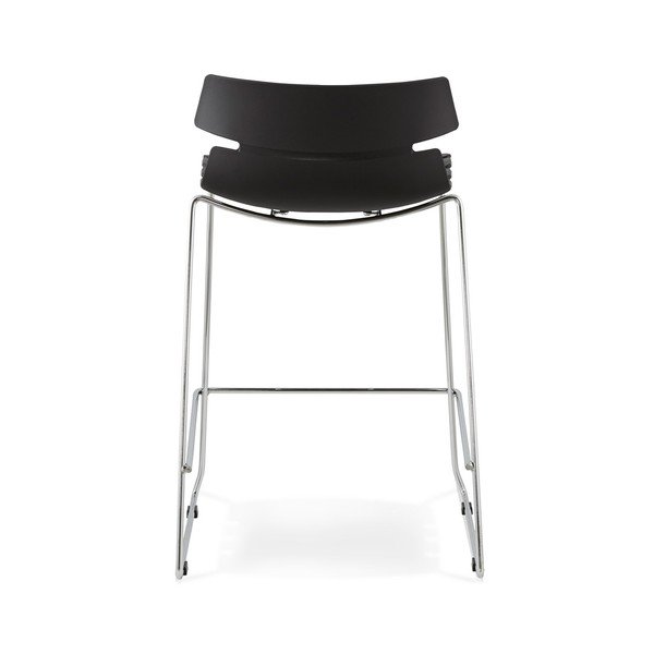 Sedia da bar nera Design Reny - Kokoon-image-1