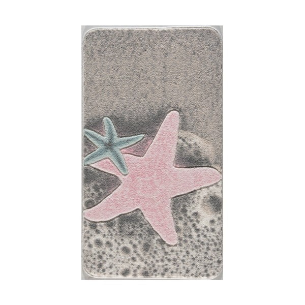 Tappeto da bagno con motivo a stella marina Coriandoli, 57 x 100 cm - Foutastic