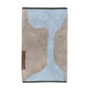 Tappeto lavabile in cotone azzurro e beige 50x80 cm Figura - Mette Ditmer Denmark