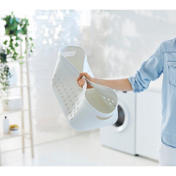 Cesto portabiancheria in plastica da 39 l Jona - Rotho-image-1