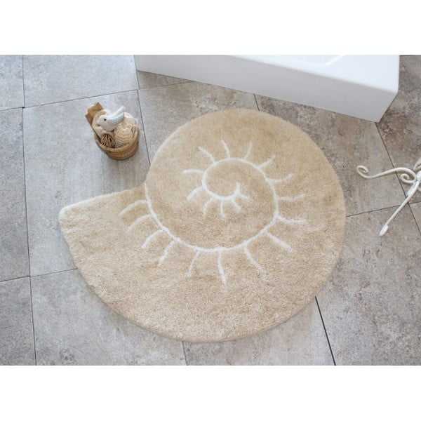 Tappeto da bagno beige 90x90 cm Helix - Foutastic-image-2