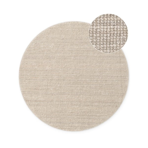 Tappeto rotondo color crema in iuta ø 200 cm Bouclé Jaipur – Hanse Home