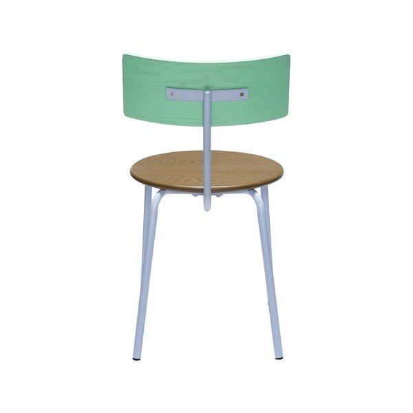 Sedie da pranzo in colore verde e naturale in set di 4 pezzi Koi - Hübsch-image-2