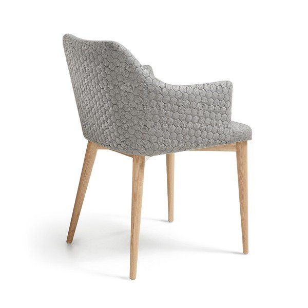 Sedia da pranzo grigio chiaro Danai - Kave Home-image-2