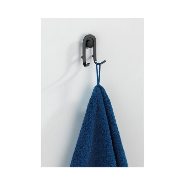 Set di 2 ganci da parete neri Classic Plus - Wenko-image-2
