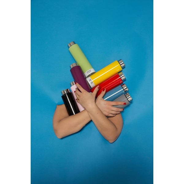 Žlutá cestovní nerezová lahev 500 ml Yellow 012 – Pantone-image-2