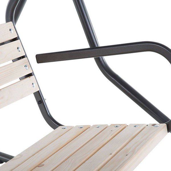 Altalena da giardino in metallo Toledo - Rojaplast-image-2