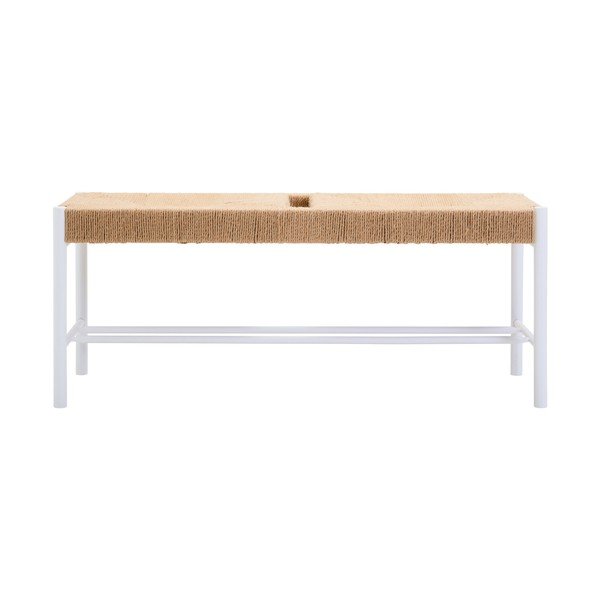 Panchina di colore naturale in legno massiccio Bandar – Premier Housewares-image-2