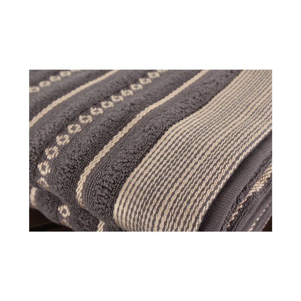 Set di 2 asciugamani Bombeli Black, 50 x 90 cm - Foutastic-image-1