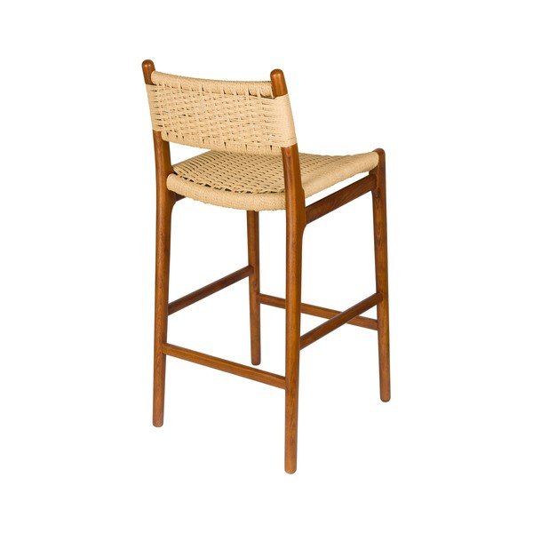 Sgabello da bar di colore naturale in faggio massiccio (altezza della seduta 67,5 cm) Cecile – Dutchbone-image-4